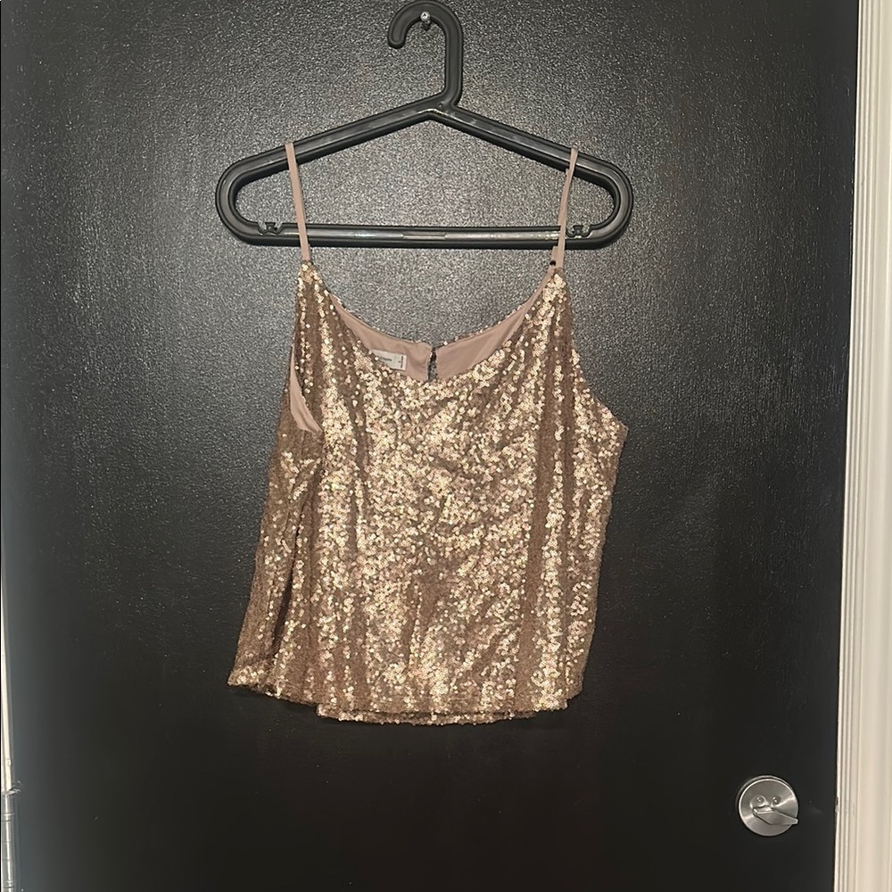 Sequin Gold Cami Top